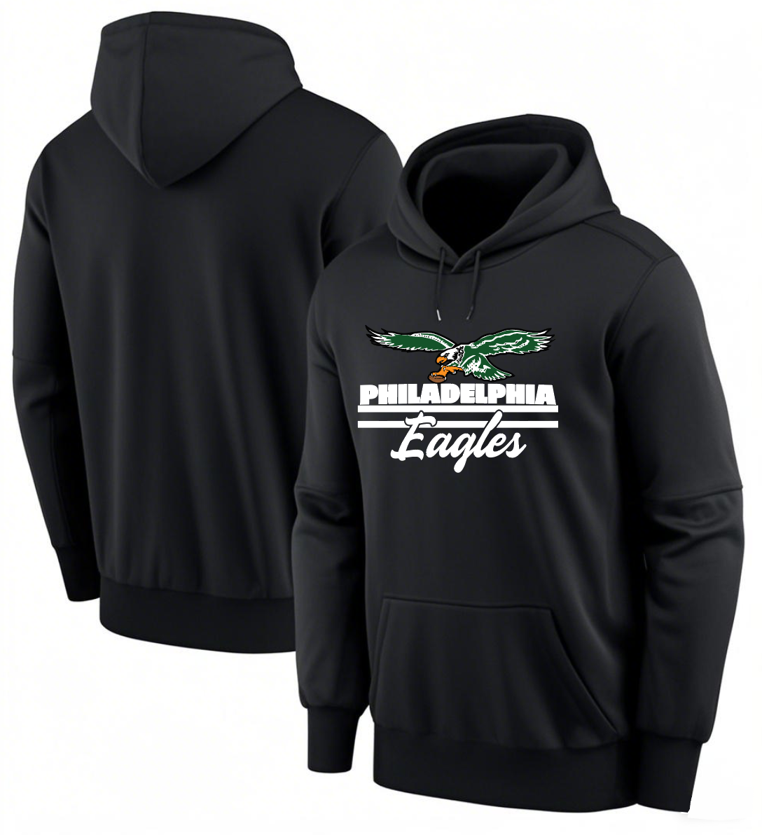 Men 2025 Philadelphia Eagles black hoodie style 6